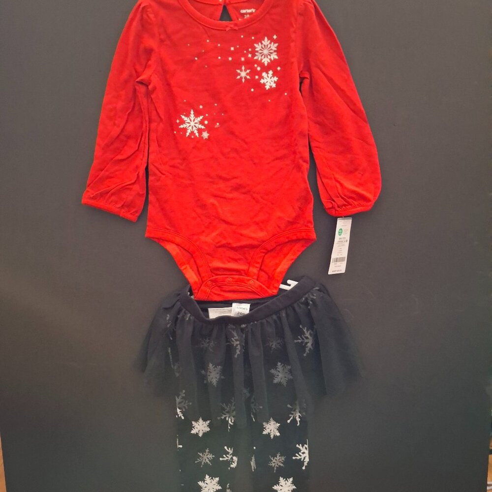 NEW Carter's Girls 2pc set - size 24 months